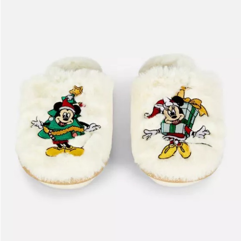 Disney Mickey Mouse Christmas Bedroom Slippers Women’s